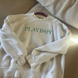 Playboy White Sweater for Men